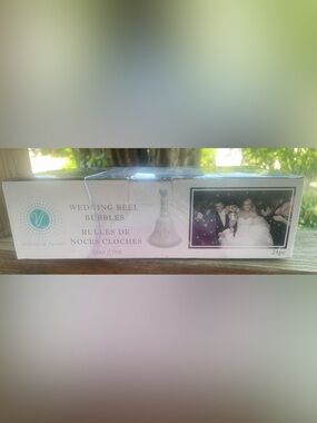 Victoria Lynn Wedding Bell Bubbles - White and Teal Accent